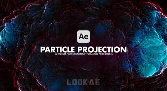 中文汉化AE插件-置换贴图映射粒子阵列特效 Particle Projection v1.1 Win/Mac版插图