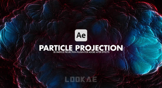 中文汉化AE插件-置换贴图映射粒子阵列特效 Particle Projection v1.1 Win/Mac版