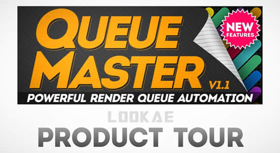 AE脚本-输出渲染队列自动化管理工具 QueueMaster v1.13 + 使用教程