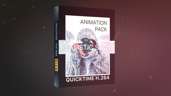 4K视频素材-21个冬日下雪雪花粒子飘散动画 Realistic Snow Effects Pack
