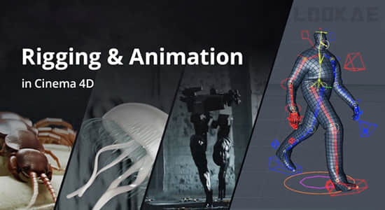C4D教程-三维模型绑定动画制作学习 MDS - Rigging and Animation in Cinema 4D