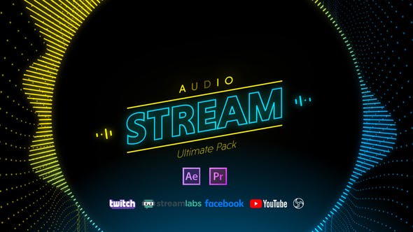 PR预设/AE模板-音乐制作人频谱可视化宣传包装动画 Stream Audio Pack
