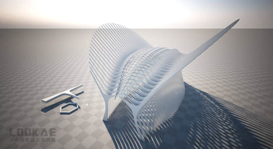 C4D插件-复杂网络结构建筑形体模型变形器 QGeoTexture v1.5 Win + 场景工程文件