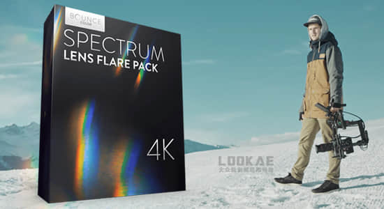 4K视频素材-25组棱镜光谱耀斑炫光动画 SPECTRUM Lens Flares 4K