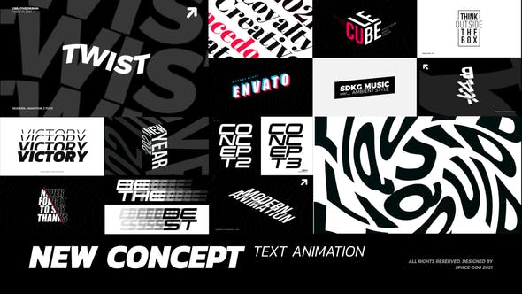 FCPX插件-16组概念个性创意文字标题动画 Concept Text Animation