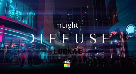 FCPX插件-6组电影镜头光效漫反射动态效果 mLight Diffuse