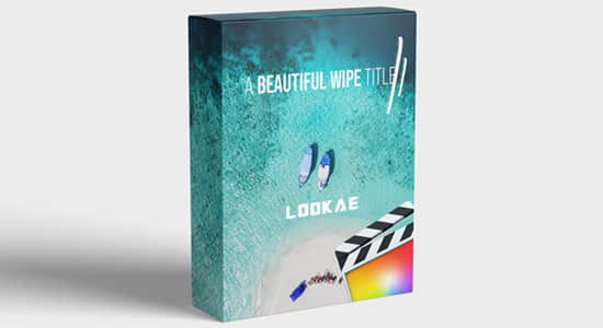 FCPX插件-漂亮简单文字标题擦拭动画 Beautiful Wipe Title