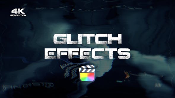 FCPX插件-30种故障干扰色散扭曲信号损坏毛刺特效 Glitch Effects