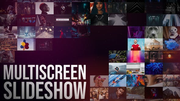FCPX插件-11个多画面网格视频墙场景动画 Multiscreen Slideshow
