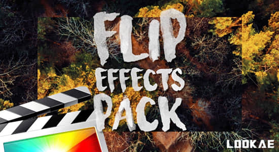FCPX插件-31个画面翻转画中画效果 Ryan Nangle – Flip Effects Pack