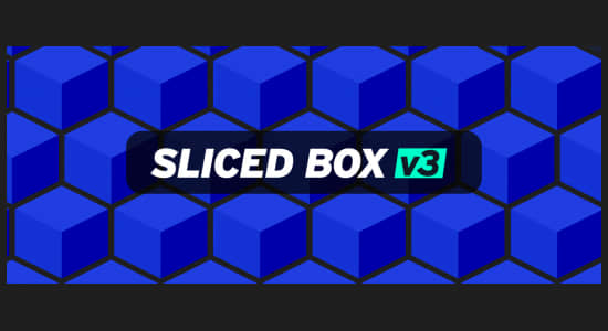三维方块盒子动画生成工具AE脚本 Sliced Box v3.31
