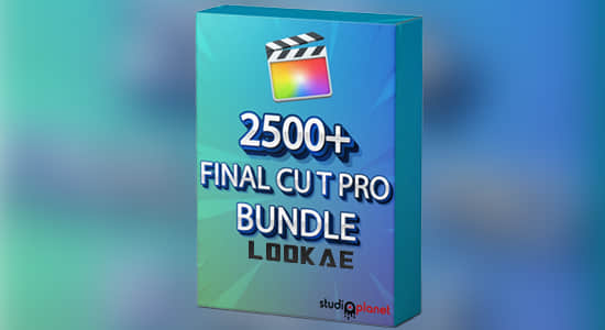 2500个转场字幕图形背景FCPX插件+音效LUTS调色预设 Final Cut Pro Bundle