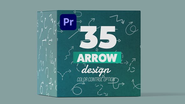 PR模板-35个线条箭头生成动画元素 Arrow Pack for Premiere