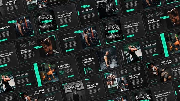 AE模板-体育运动健身励志图文幻灯片介绍展示 Sport Motivation Slides