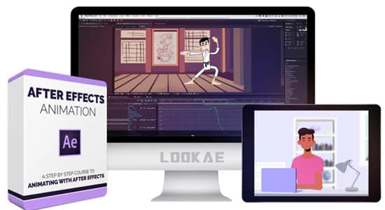 AE教程-MG二维图形人物角色动画制作学习 After Effects Animation