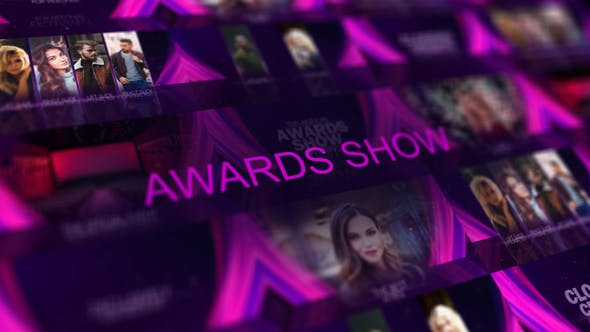 AE模板-抽象丝绸背景颁奖典礼开场片头包装 Awards Ceremony