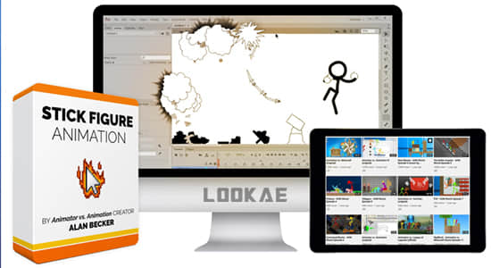 简笔画火柴人动画视频教程 Bloop Animation – Stick Figure Animation