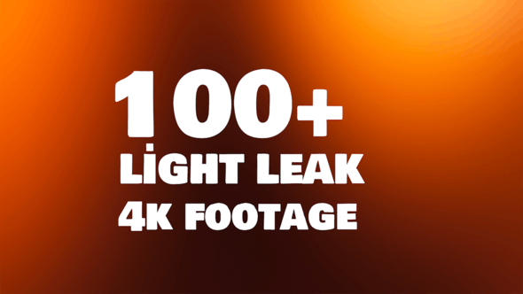4K视频素材-100个电影镜头漏光闪烁叠加动画 Cinematic Light Leaks Pack