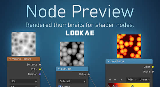 Blender插件-节点缩略图可视化预览 Node Preview V1.8