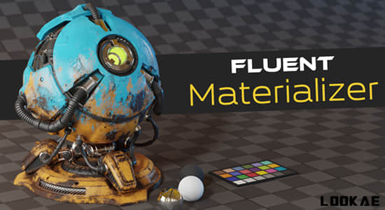 烘焙制作自定义材质Blender插件 Fluent Materializer V1.9.1