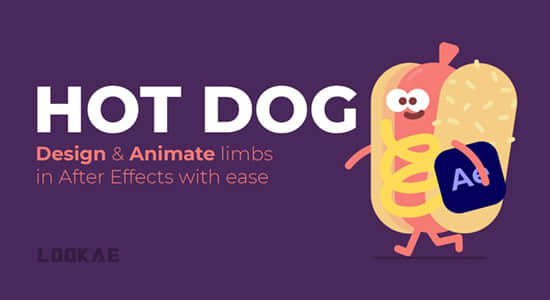 中文汉化AE插件-设计制作MG人物角色肢体动作工具 HotDog v1.1.4 Win/Mac