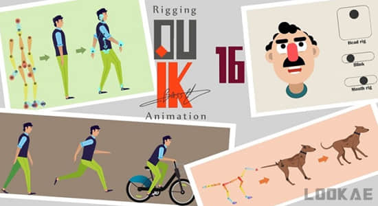 AE教程-学习使用Duik脚本制作MG人物角色绑定动画(英文字幕)  Rigging a Character with Duik Bassel in AE