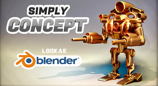 Blender插件-抽象概念模型建模调整工具 Simply Concept + 使用教程
