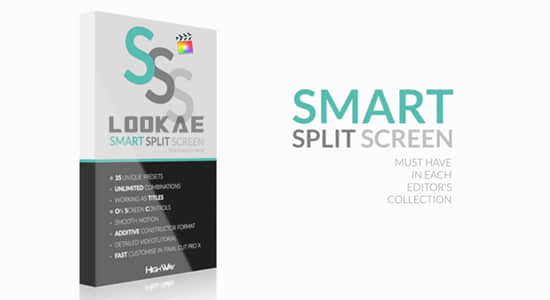FCPX插件-35种动态视频划像智能分屏动画预设 Smart Split Screen + 使用教程