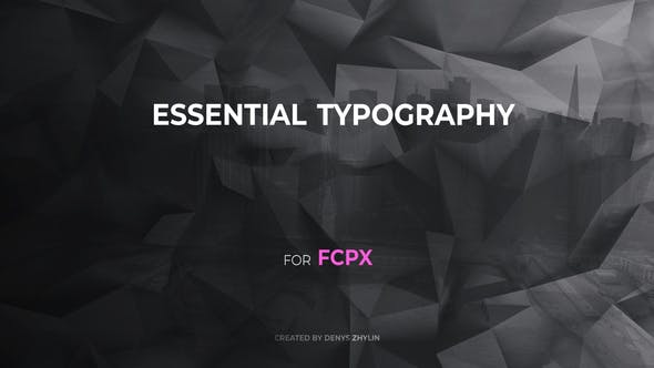 FCPX插件-30种简洁基本文字标题排版动画 Essential Typography