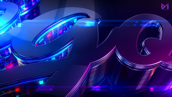 AE模板-使用E3D制作科技感三维立体LOGO动画片头 (含音乐)