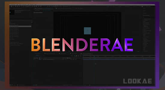 BlenderAe插件-把Blender场景数据3D对象联动到AE软件 BlenderAe V1.4.5 Win/Mac