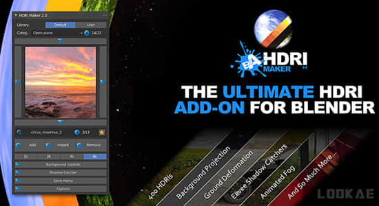 Blender插件-模拟制作HDRI环境场景效果 HDRI Maker v3.0.118+预设库