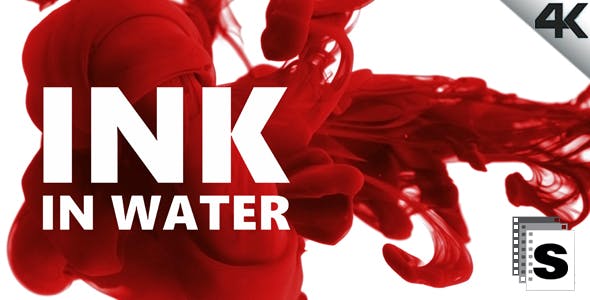 4K视频素材-20个特写彩色水墨慢速溶解动画 Ink In Water