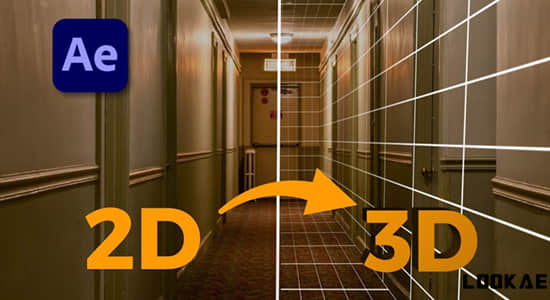 AE脚本-平面照片转三维空间映射动画 Camera Projection Script + 使用教程