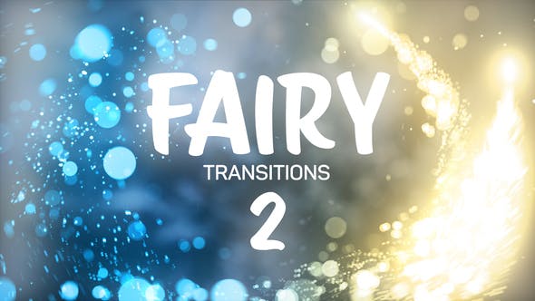 PR模板-25种精美漂亮魔法粒子拖尾转场特效(含音效) Fairy Transitions 2插图