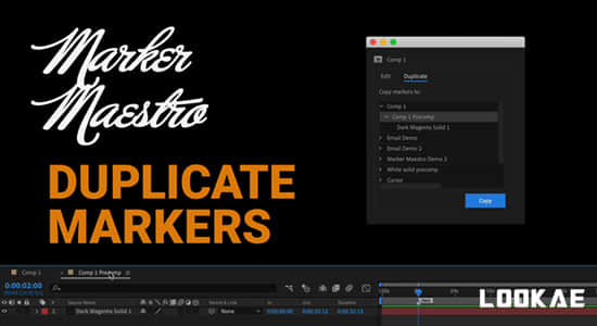 AE脚本-添加删除编辑标记工具 MarkerMaestro v1.0