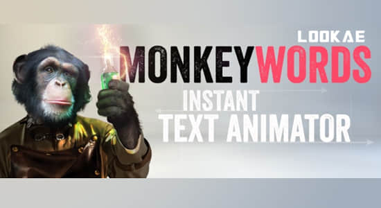 AE脚本-文字标题自动排版快速生成动画 MonkeyWords v1.00 + 使用教程