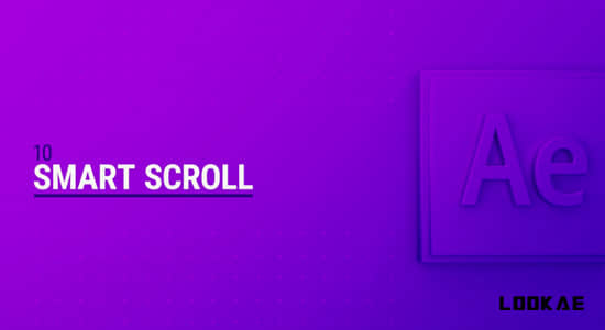 AE脚本-智能文字标题滚动效果 Smart Scroll v1.0