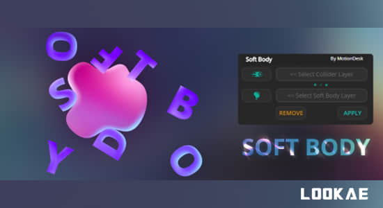 AE脚本-创建带有碰撞的弹性柔体对象 Soft Body v1.2
