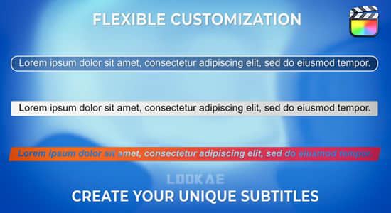 FCPX插件-自适应底栏边框字幕标题效果工具 Subtitles Tool