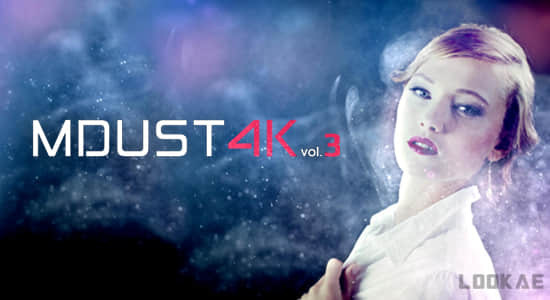 4K视频素材-50个真实悬浮粉尘粒子飘舞动画 mDust V3