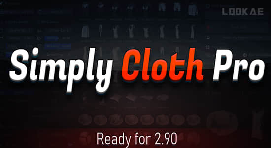Blender插件-三维布料模拟生成器 Simply Cloth Pro v2.0 + 预设
