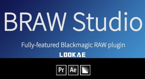AE/PR/AME插件-将Blackmagic RAW格式视频素材直接导入编辑 BRAW Studio v2.5.0 Mac