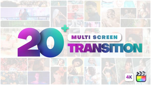FCPX插件-22组多屏幕分屏拼贴转场过渡动画 Multi Screen Transitions
