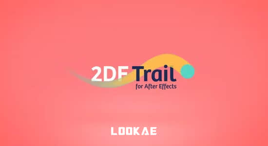 AE预设-MG图形彩色拖尾轨迹动画生成器 2DF Trail