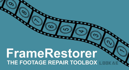 AE脚本-镜头损坏丢帧去闪烁清理修复工具 pt FrameRestorer V2.0 + 使用教程