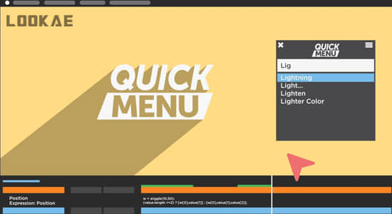 AE脚本-特效预设快速检索查找应用工具 Quick Menu v3.1.0