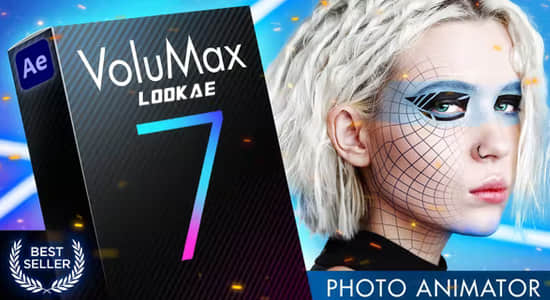 风景人像图片转3D空间摄像机动画AE模板 VoluMax V7 – 3D Photo Animator