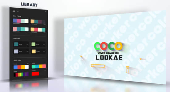 AE脚本-高级调色板配色表应用工具 Coco Color CoWorker 1.2.0 + 使用教程