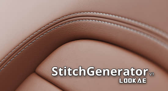 3DS MAX插件-样条线绘制针线缝合效果 StitchGenerator 1.0